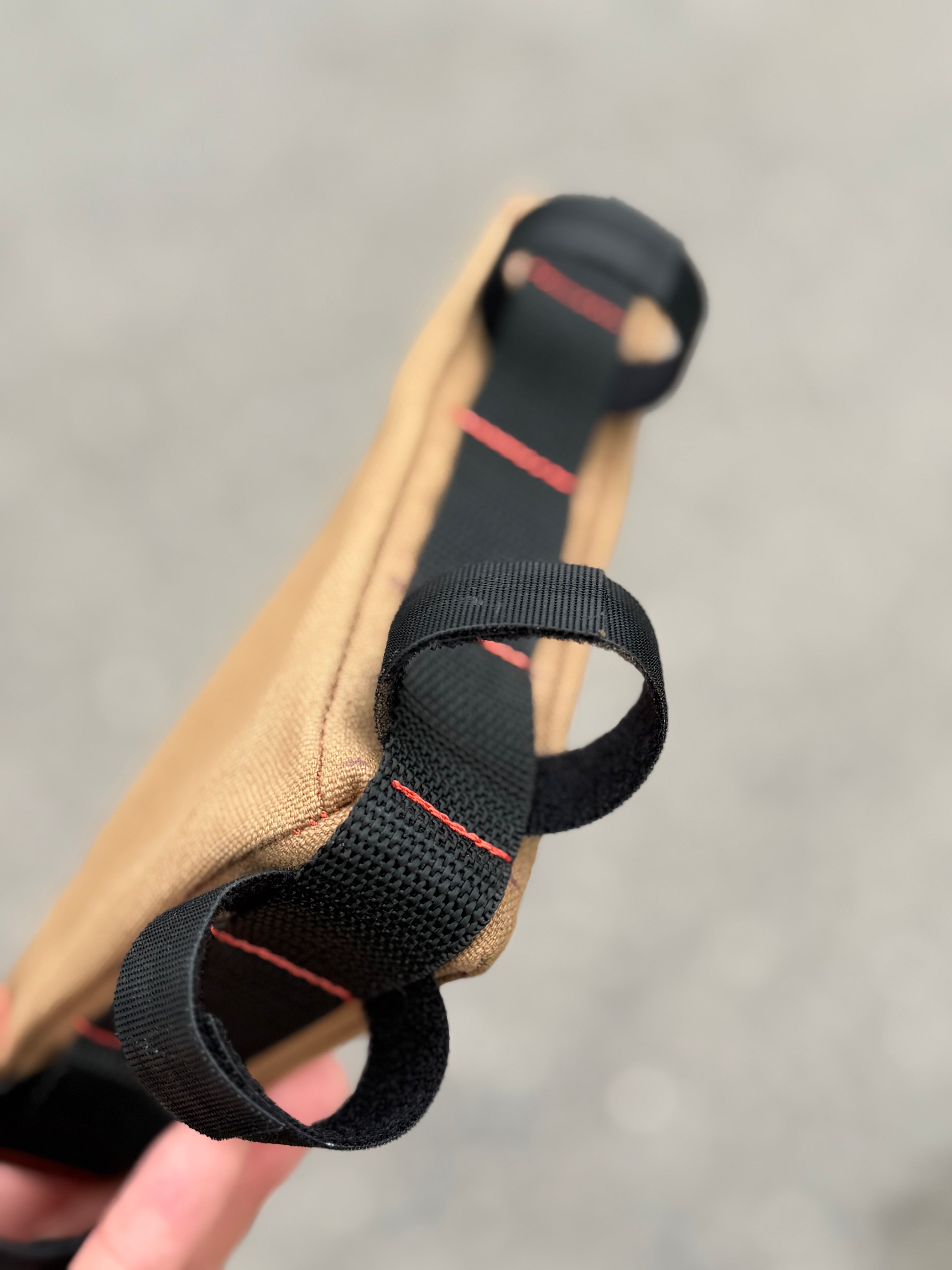 Universal frame bag- Ferrari Red Stitching